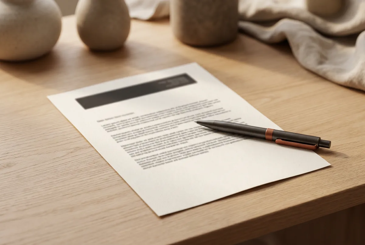 A printed press release showing its headline block and body structure